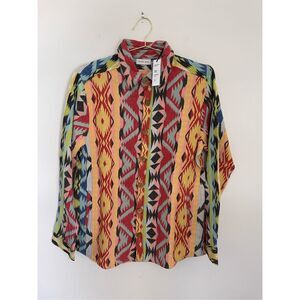 RAGA MAN Abstract Print Cotton Jacket Size Large NWT